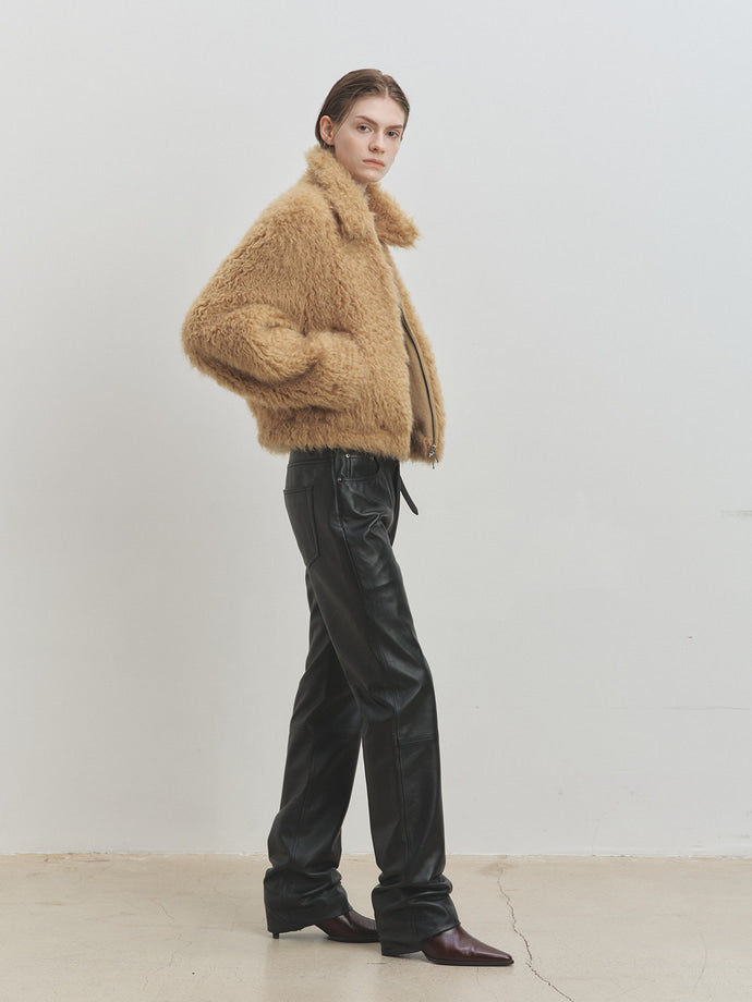CROPPED FUR BLOUSON