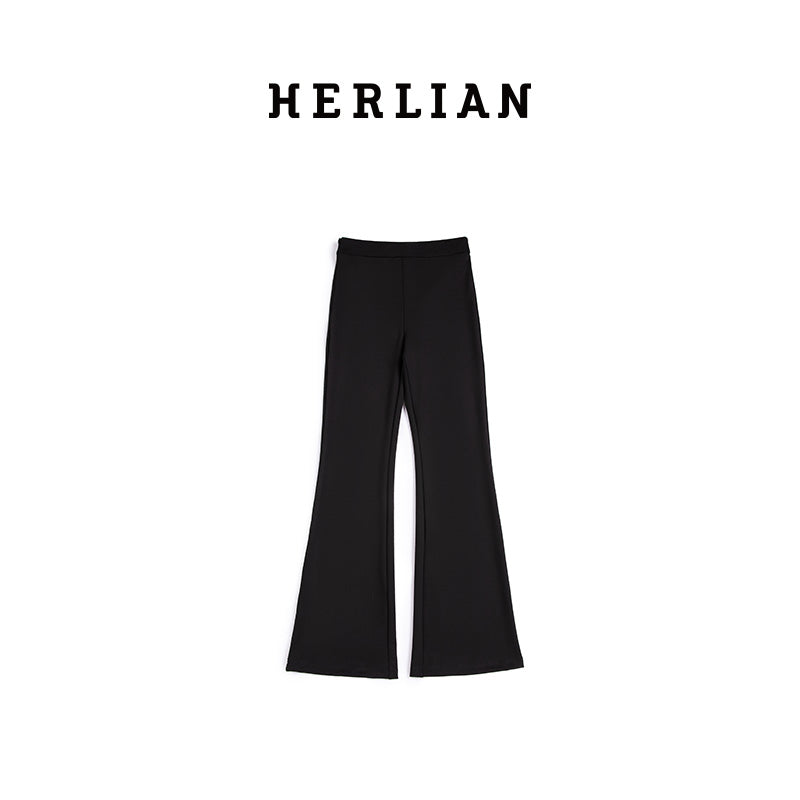 Stretchy Slim-Fit Flared Pants