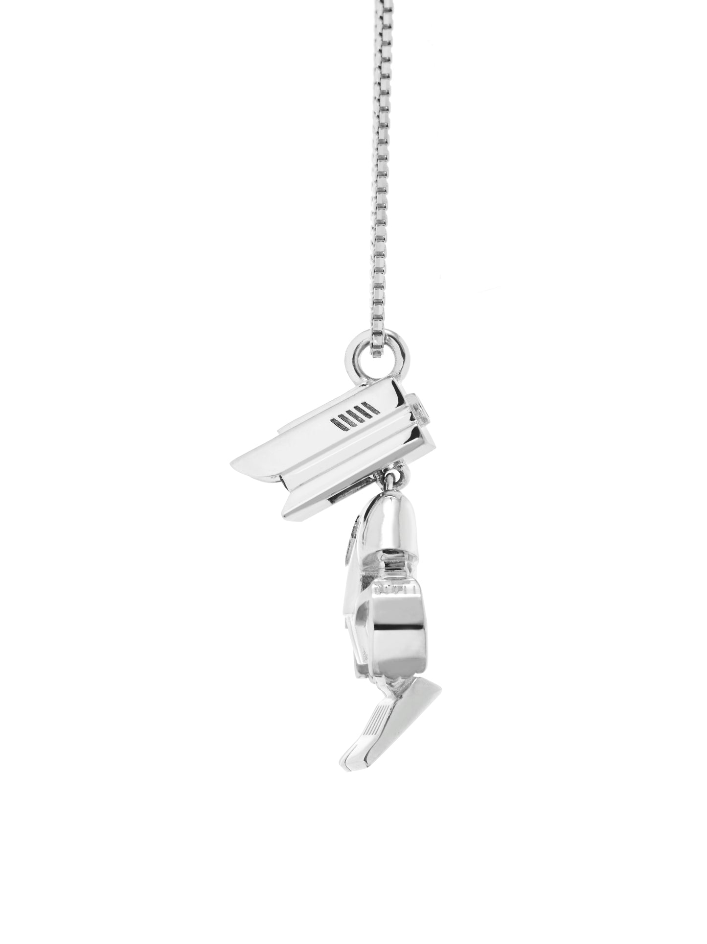 Robot Necklace - Large (Silver)