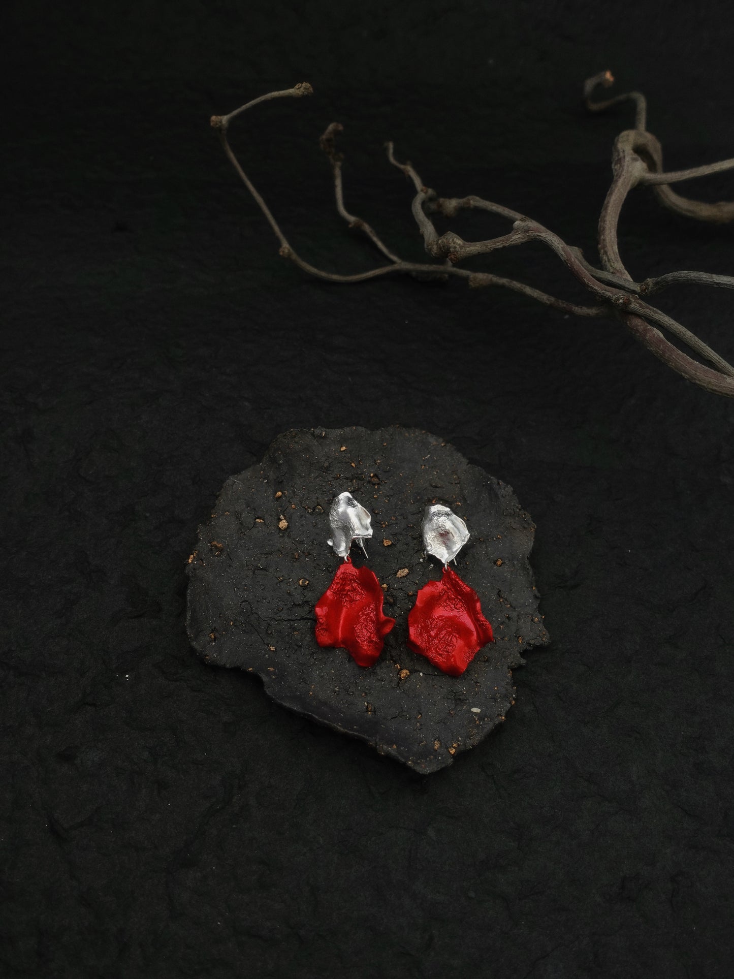 Two-tone Petal Earrings