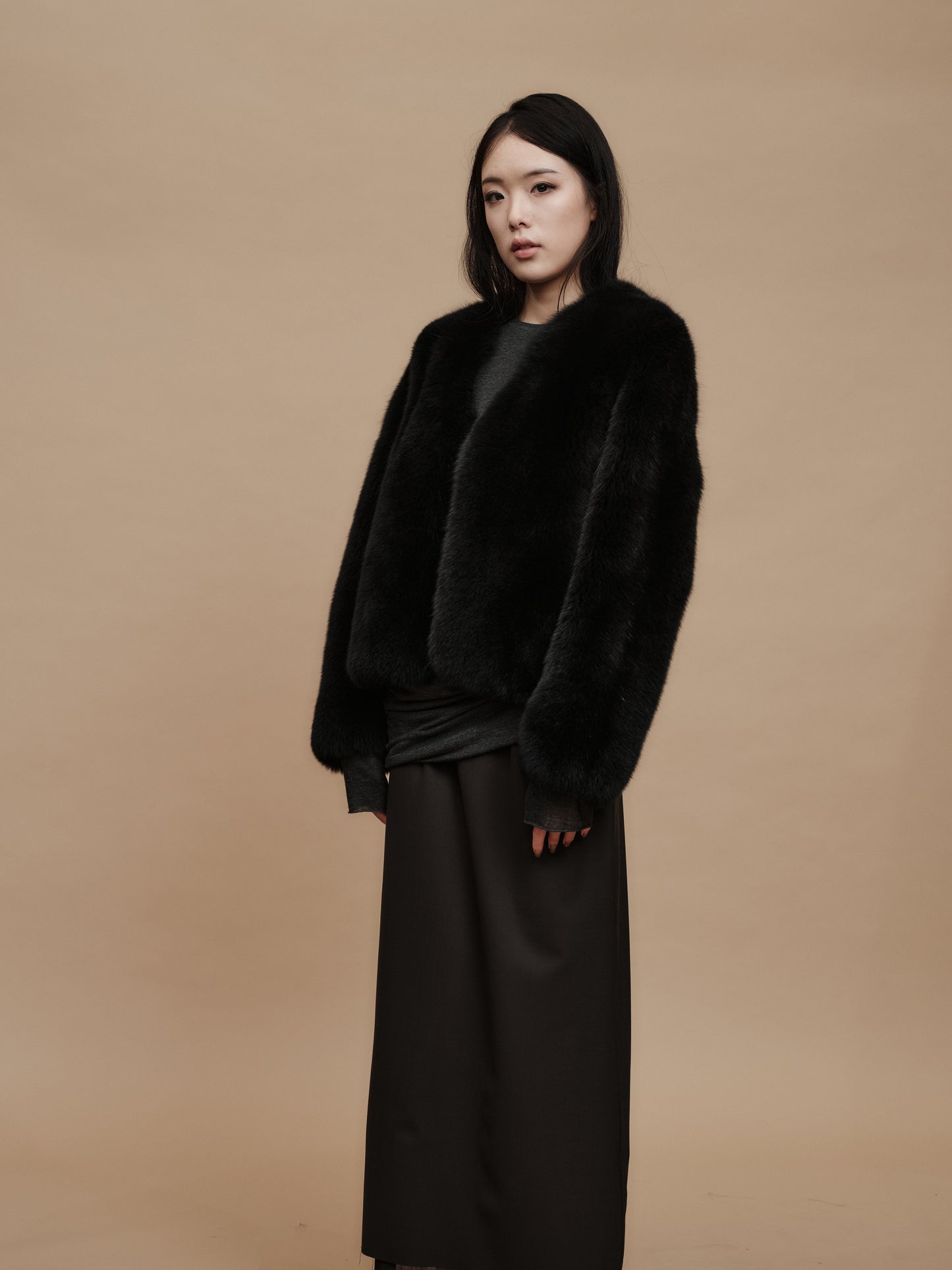 Top Fox Fur Short Coat