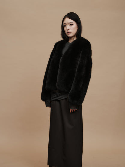 Top Fox Fur Short Coat