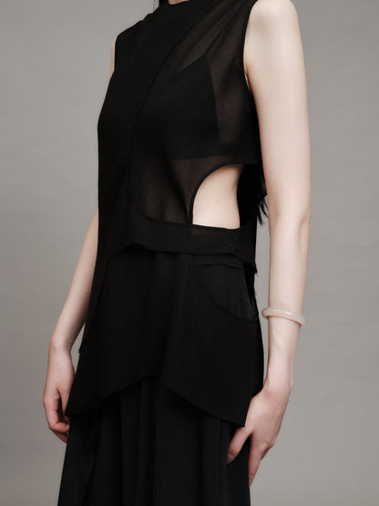 Irregular Hollowed-out Top