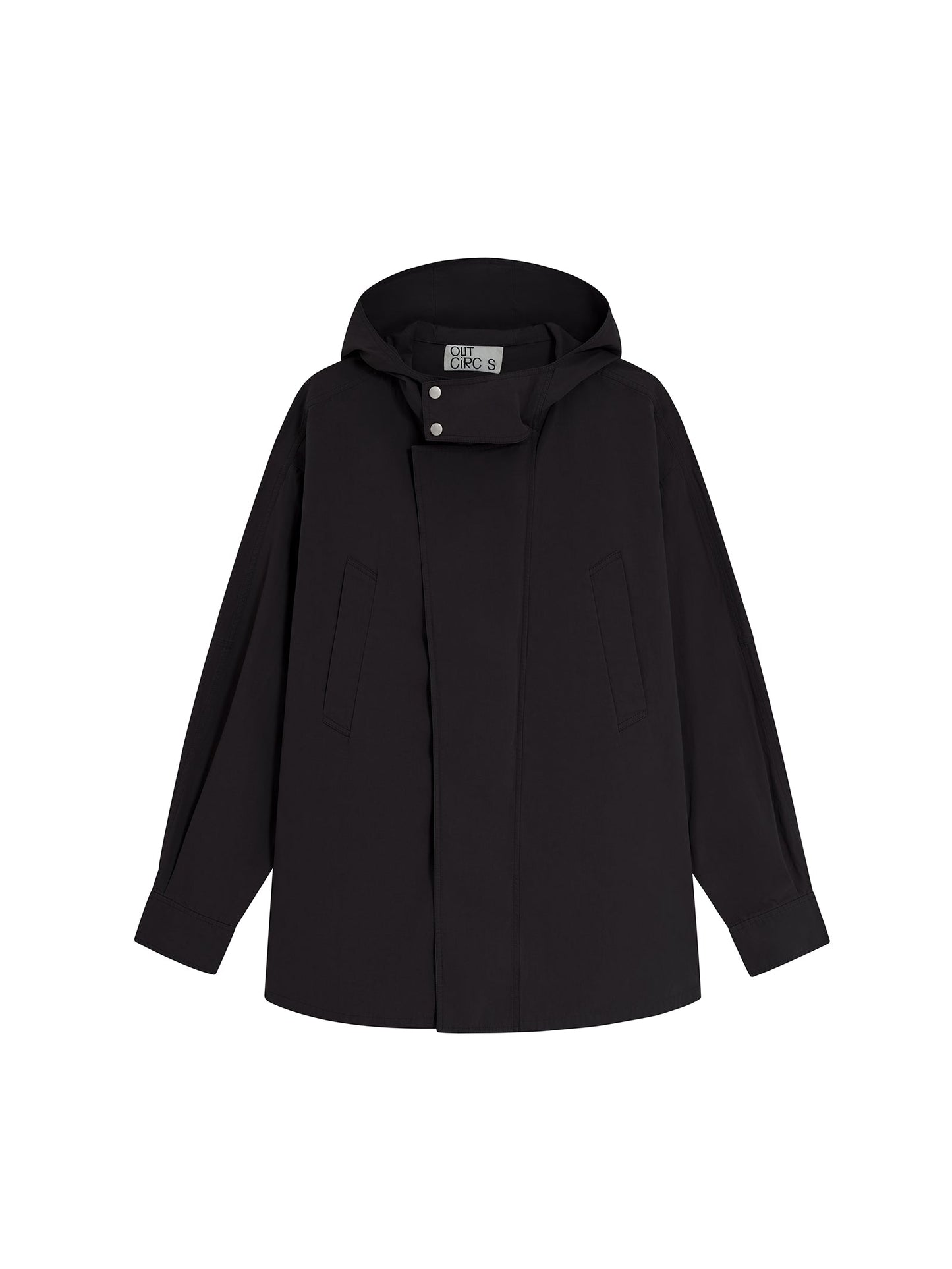 Washed Workwear Style Long Jacket