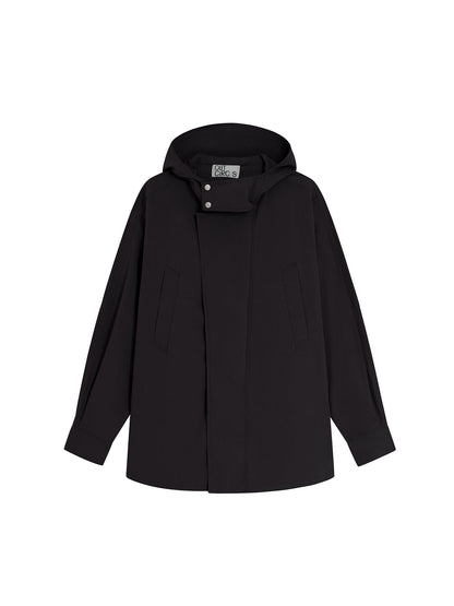 Washed Workwear Style Long Jacket