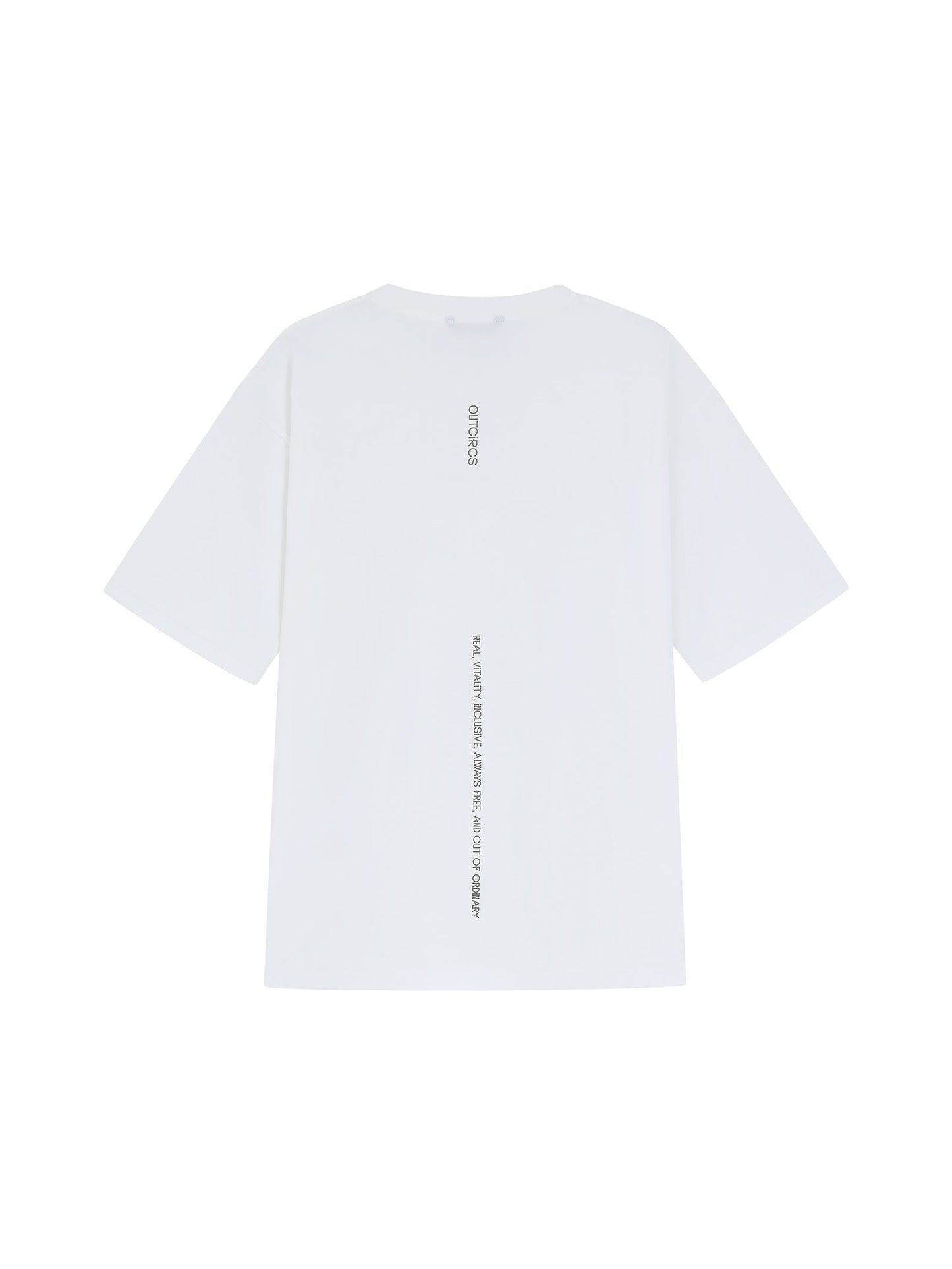 Slogan Print Boxy-Fit T-Shirt