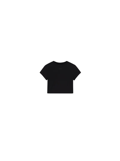 Cropped Stretch Jersey Short-Sleeve T-Shirt