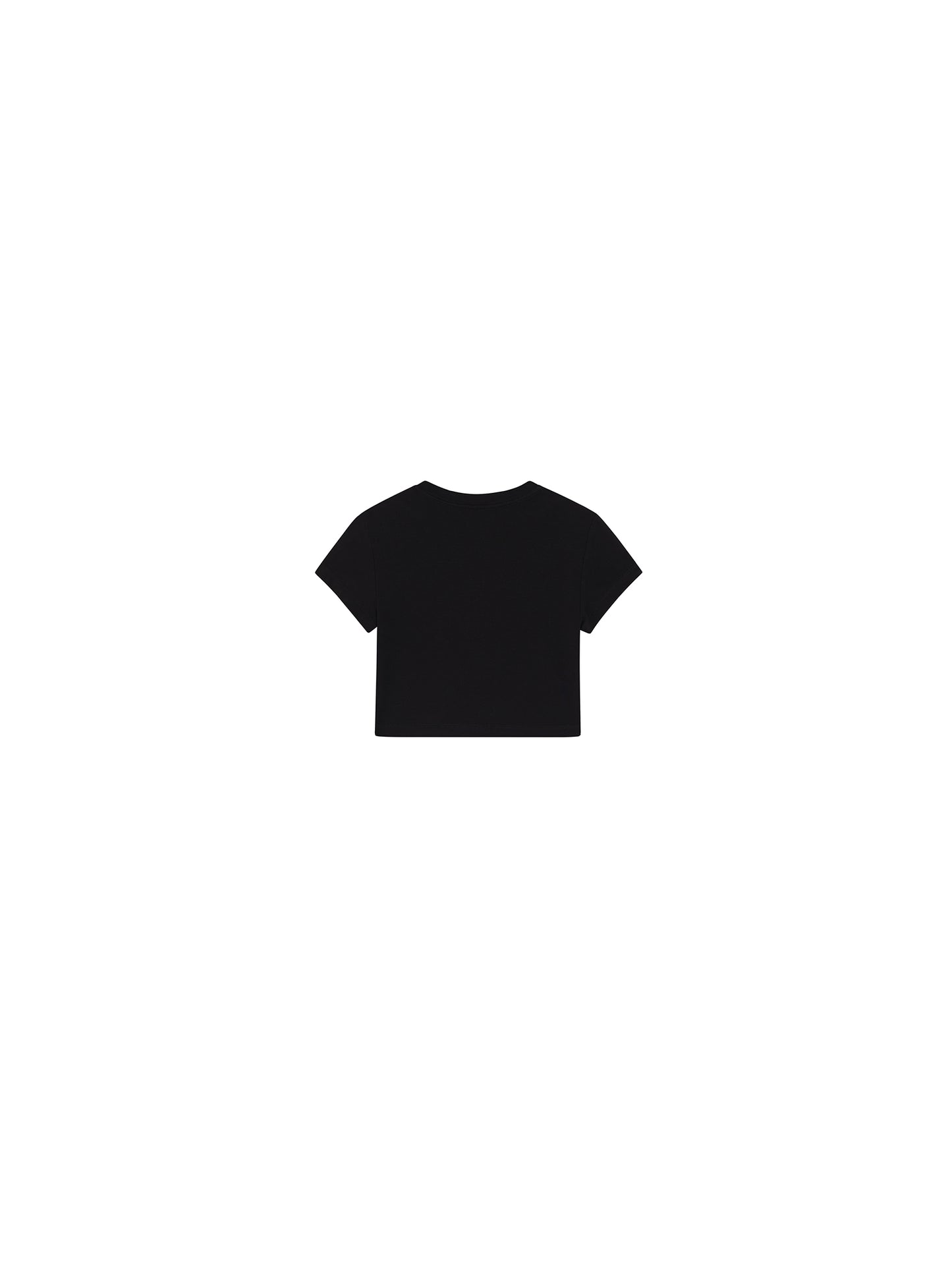 Cropped Stretch Jersey Short-Sleeve T-Shirt