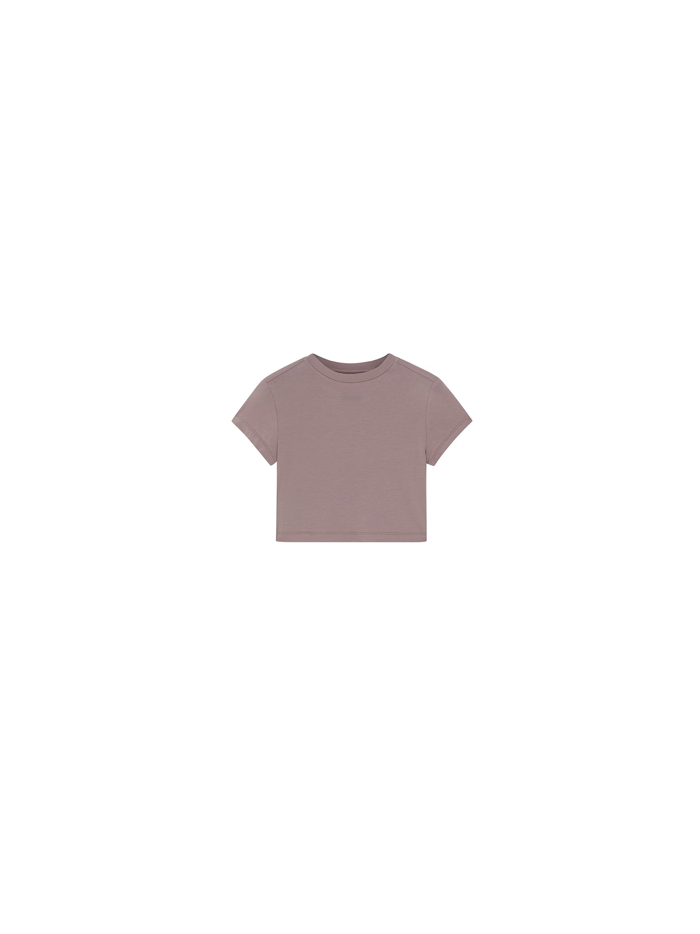 Cropped Stretch Jersey Short-Sleeve T-Shirt