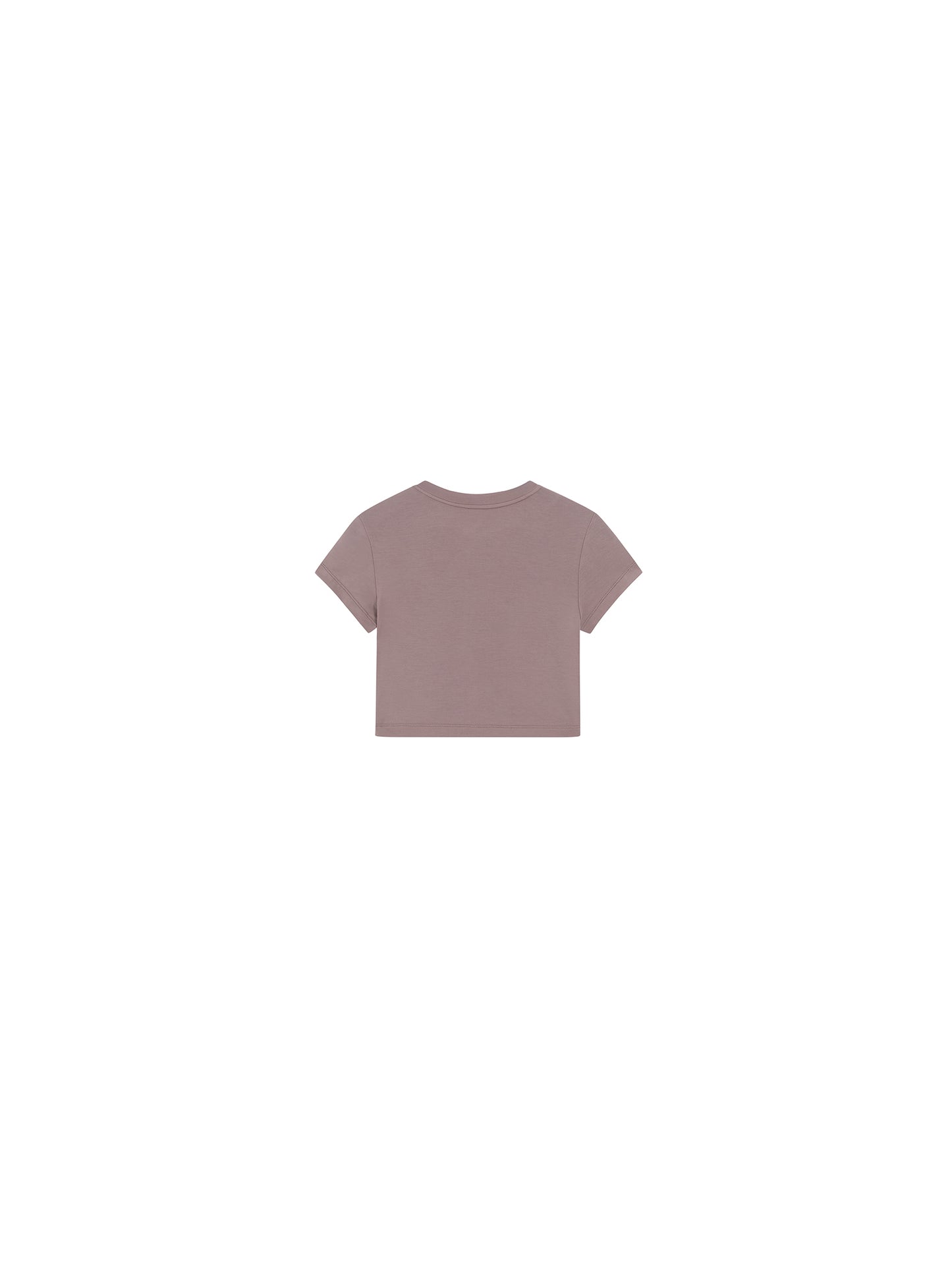 Cropped Stretch Jersey Short-Sleeve T-Shirt