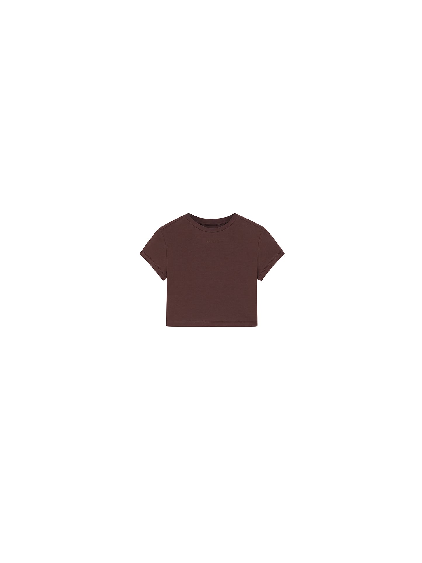 Cropped Stretch Jersey Short-Sleeve T-Shirt