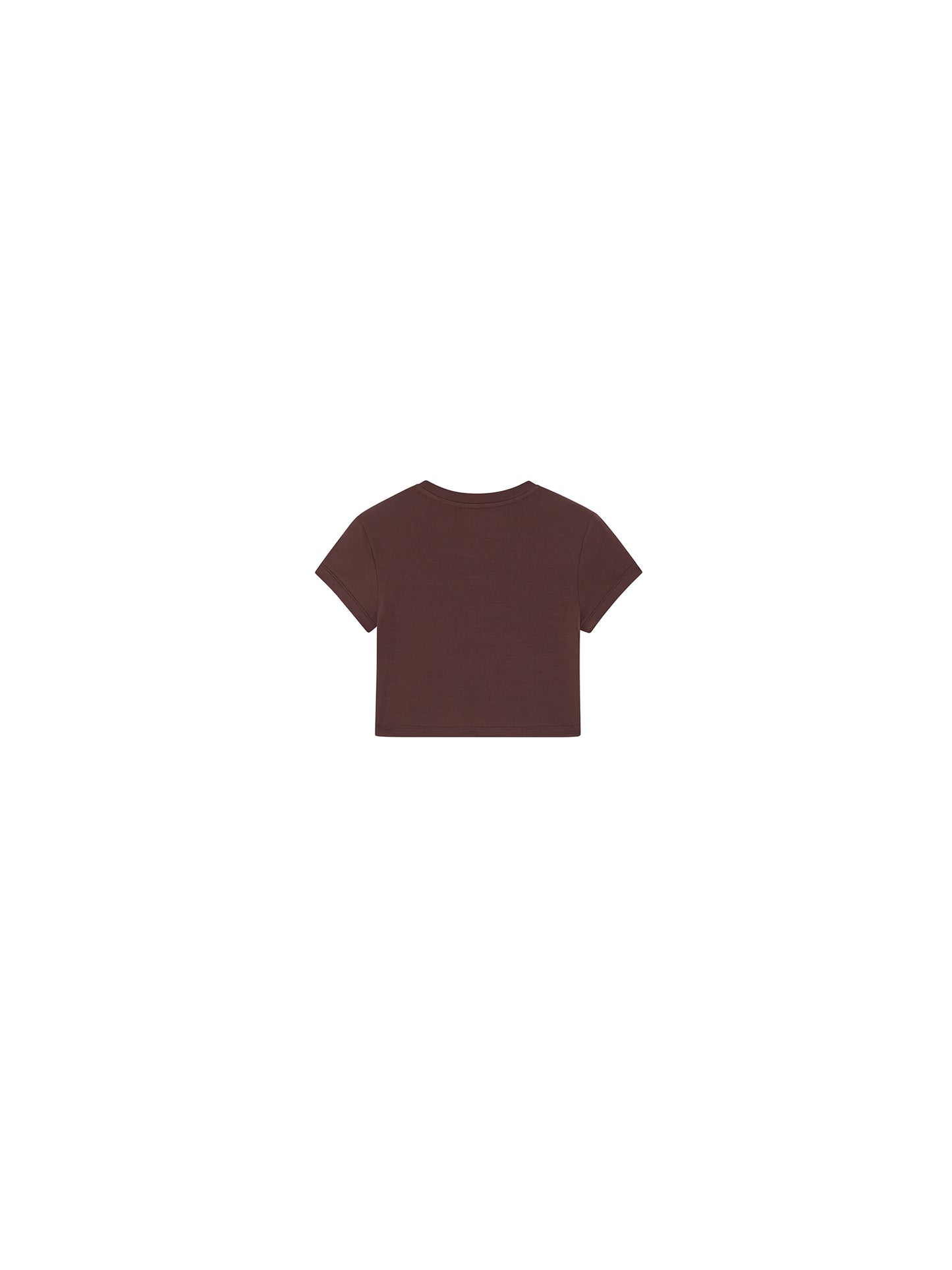Cropped Stretch Jersey Short-Sleeve T-Shirt