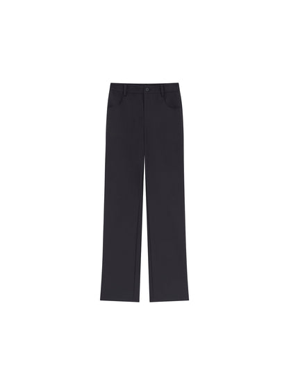 Minimal Slim Straight-Leg Trousers