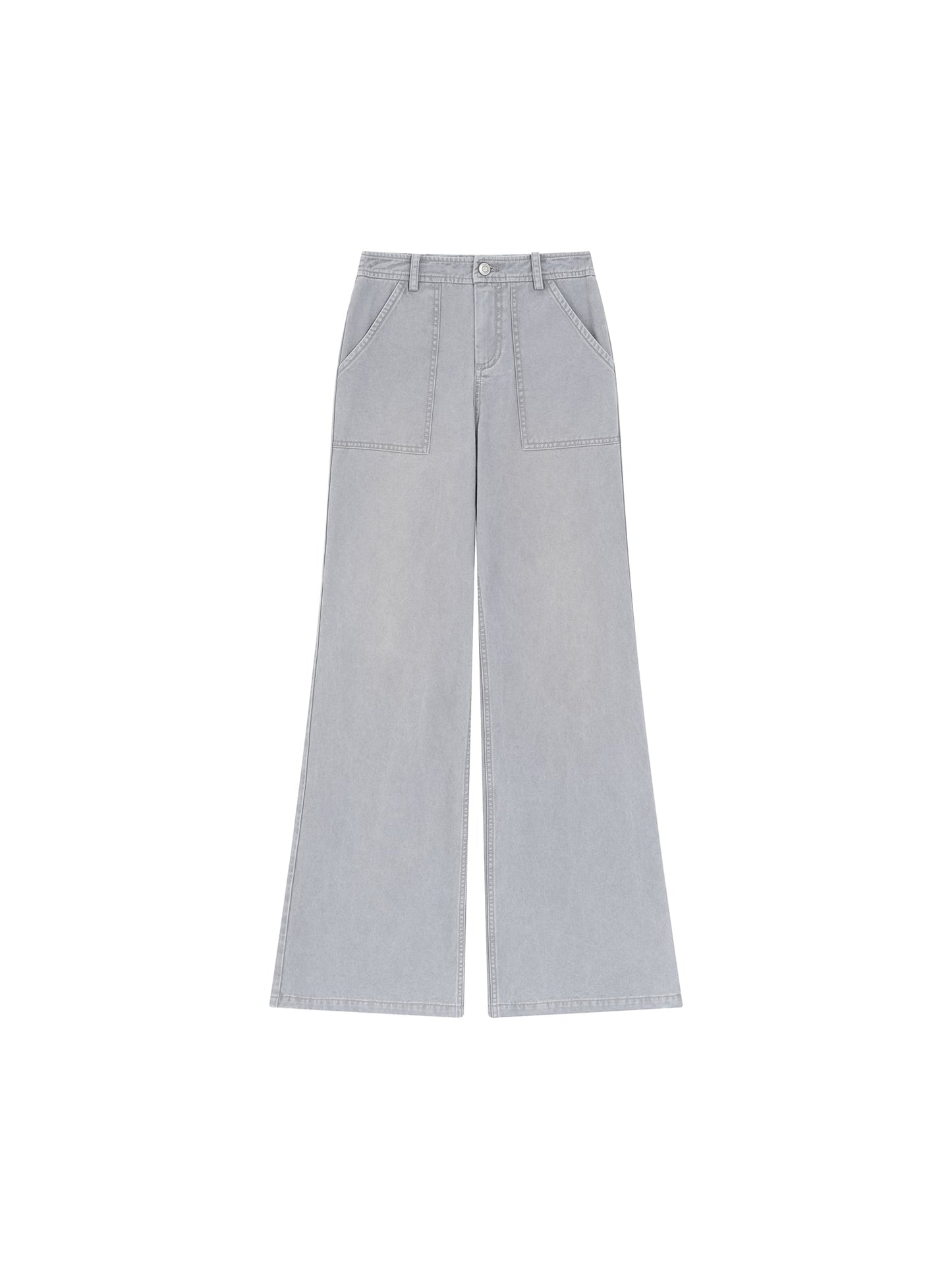Snow Pattern Grey Jeans