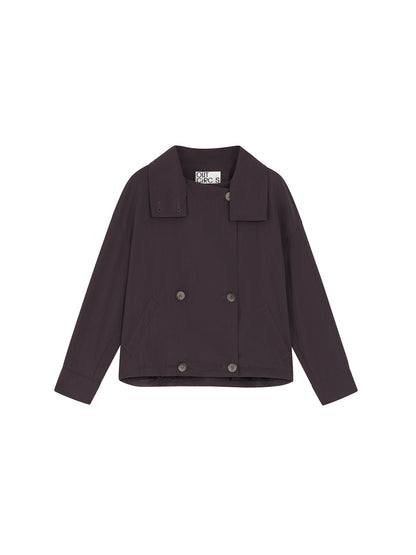 Double Breasted Cropped Jacket