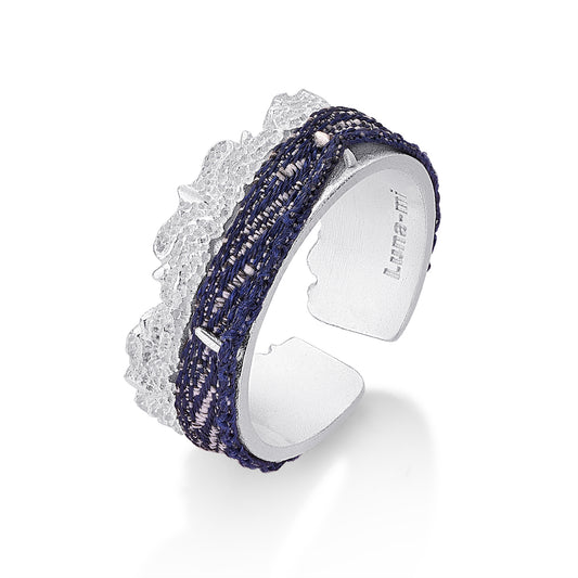 Woven Ribbon Slim Ring