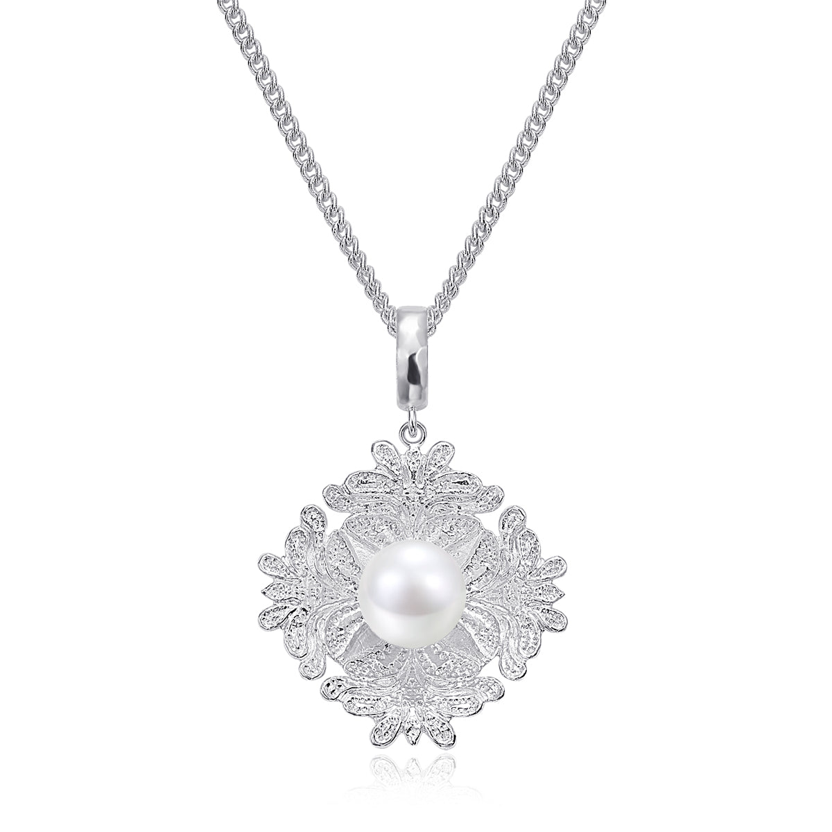 Treasure Floral Pearl Necklace