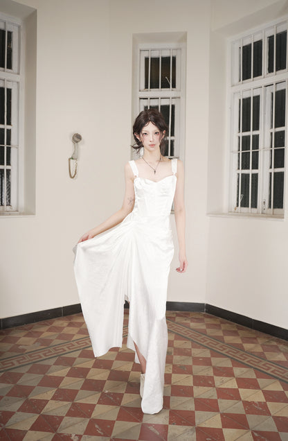 Kate Bustier Magic Word Bodycon Skirt White