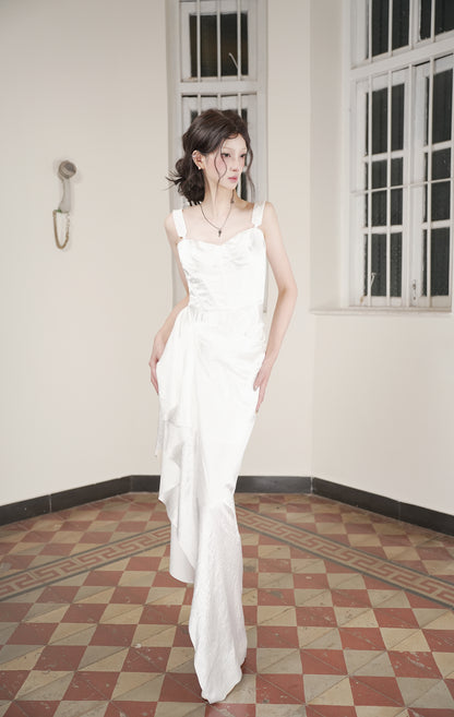 Kate Bustier Magic Word Bodycon Skirt White