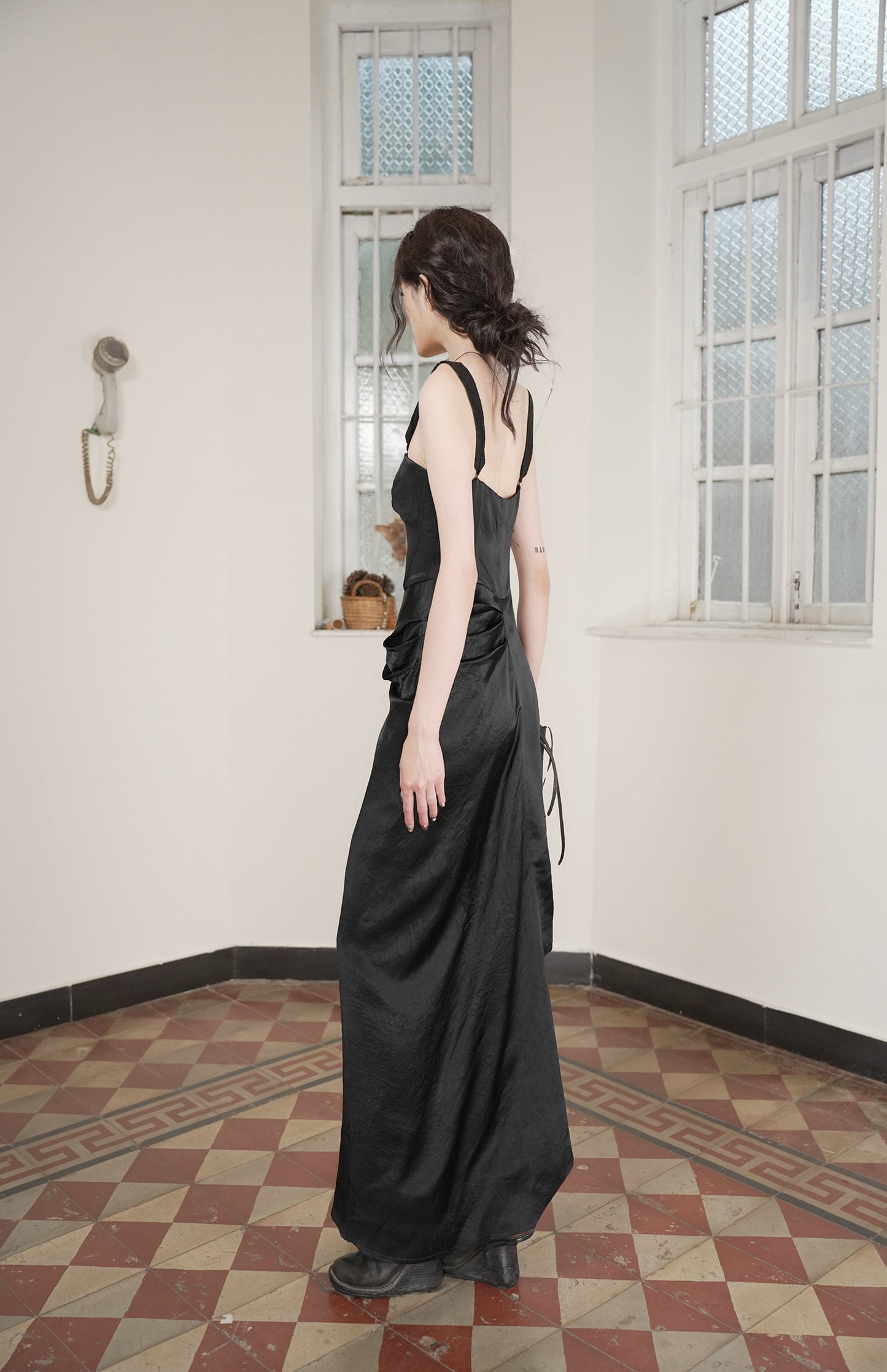 Kate Bustier Magic Word Bodycon Skirt Black