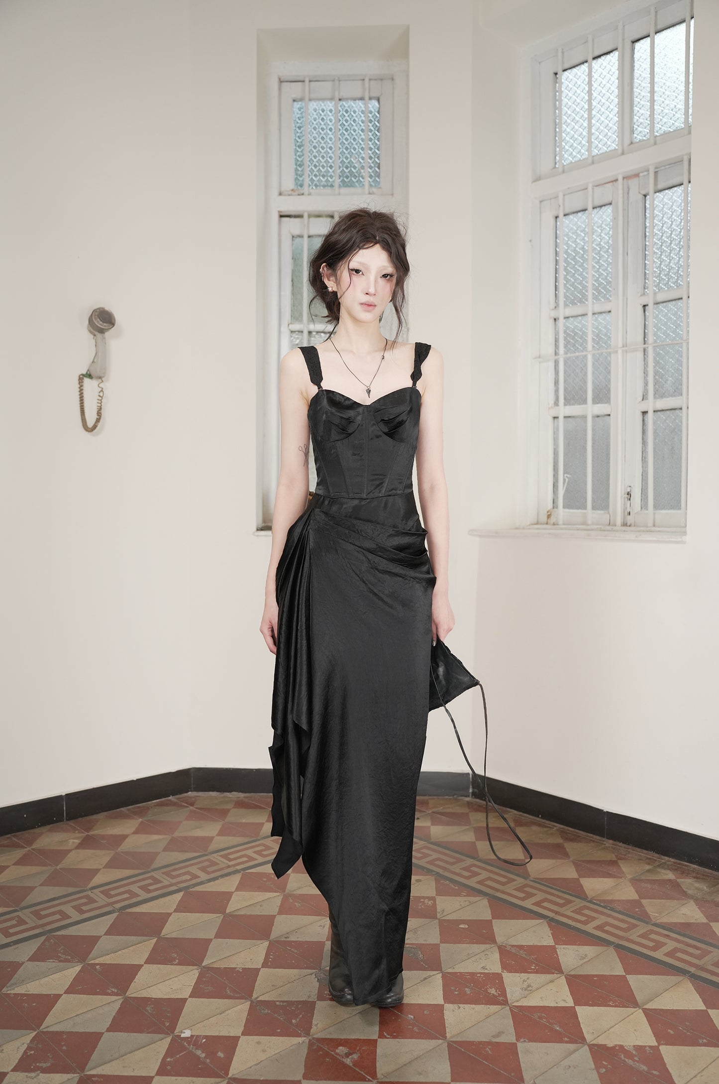 Kate Bustier Magic Word Bodycon Skirt Black