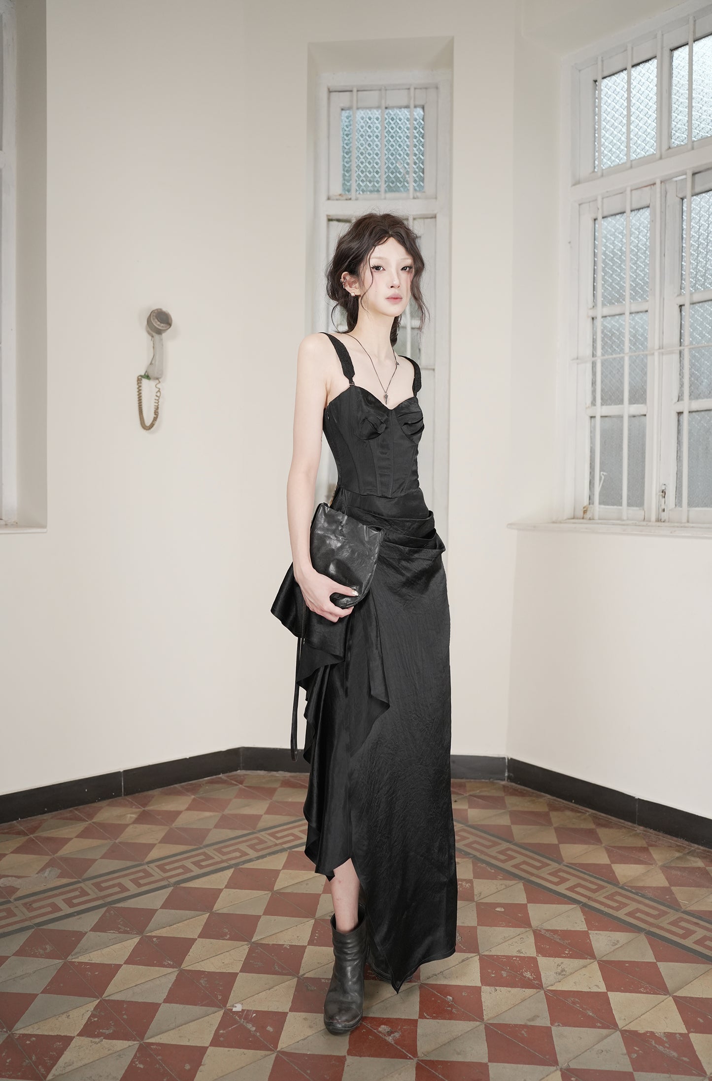 Kate Bustier Magic Word Bodycon Skirt Black