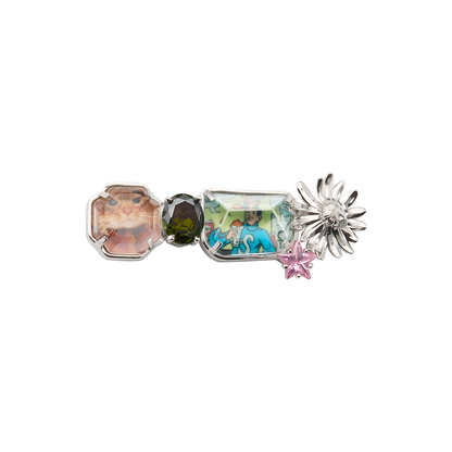 "Gemstone Album" Mixed Daisy Hair Clip (Cat Edition)