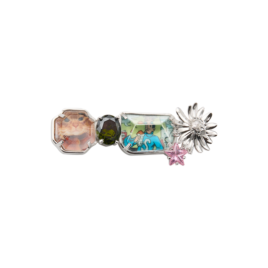 "Gemstone Album" Mixed Daisy Hair Clip (Cat Edition)