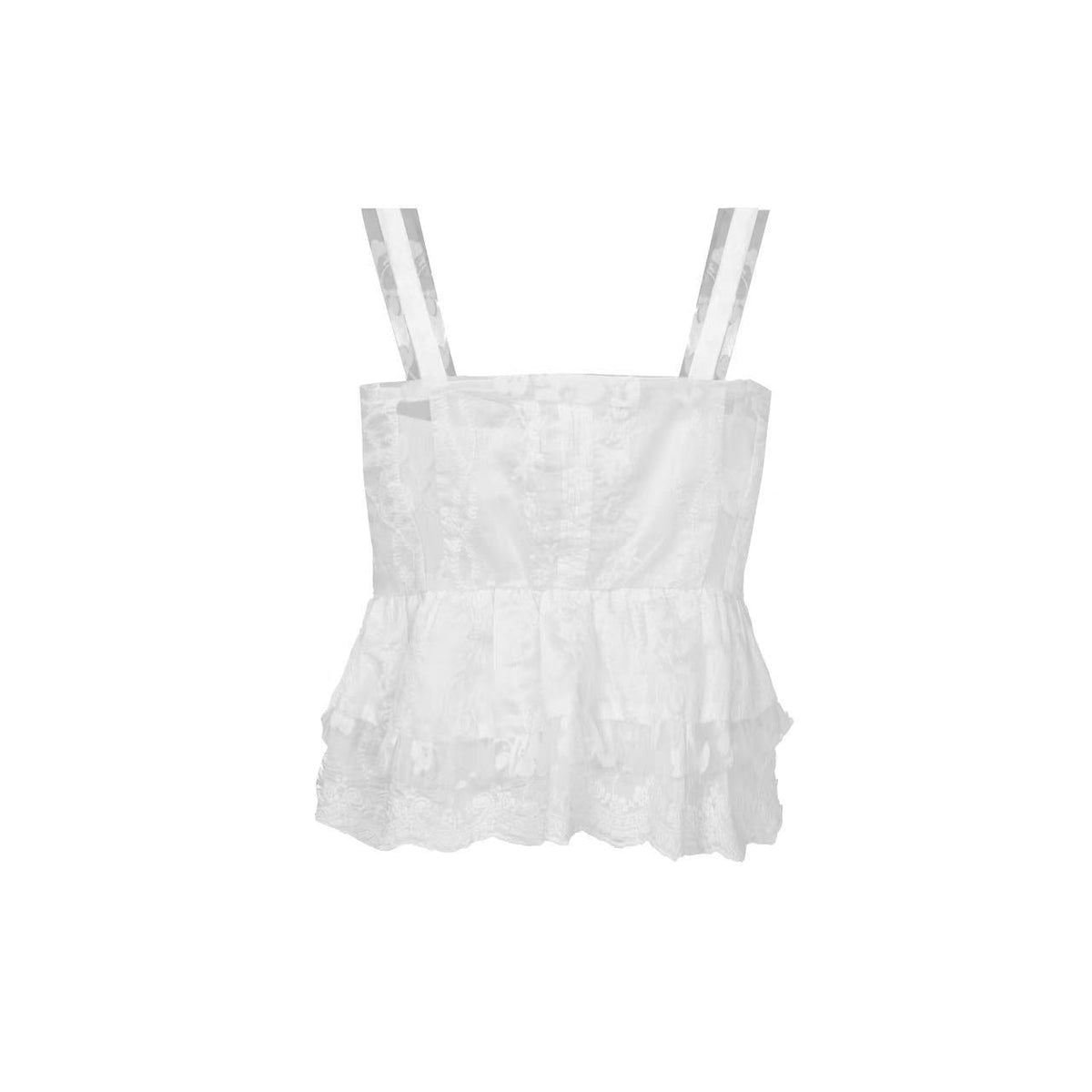 Little Swan Open-Back Top (Includes Inner Layer) White