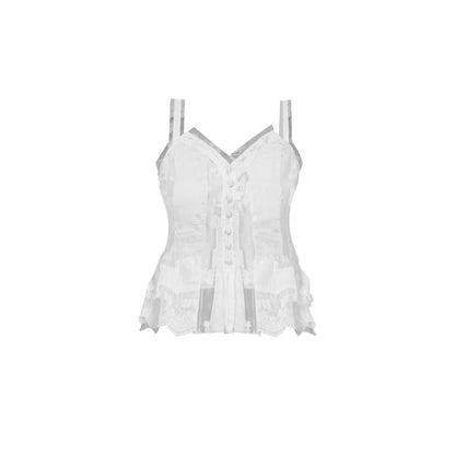 Little Swan Open-Back Top (Includes Inner Layer) White