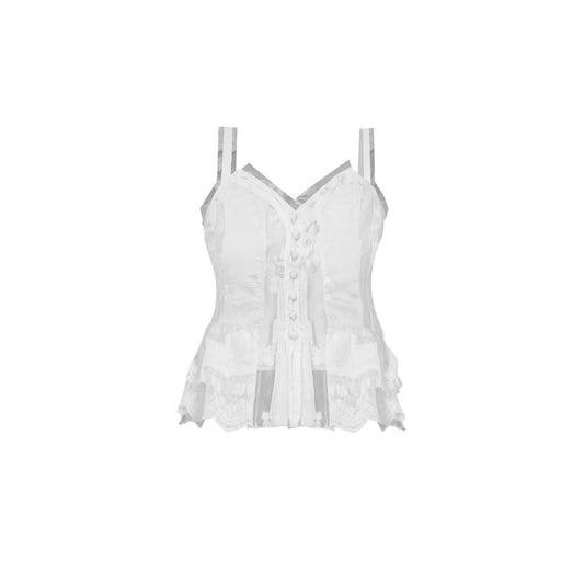 Little Swan Open-Back Top (Includes Inner Layer) White