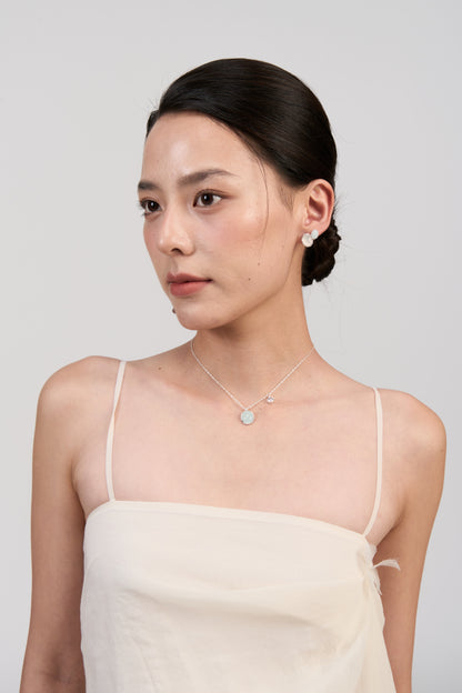 Twin Gemstone Stud Earrings · Ethereal Void