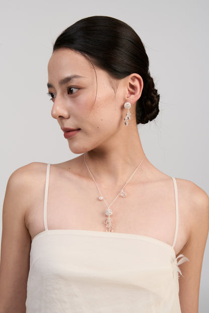 Floating Light Drop Earrings · Ethereal Void (Small)