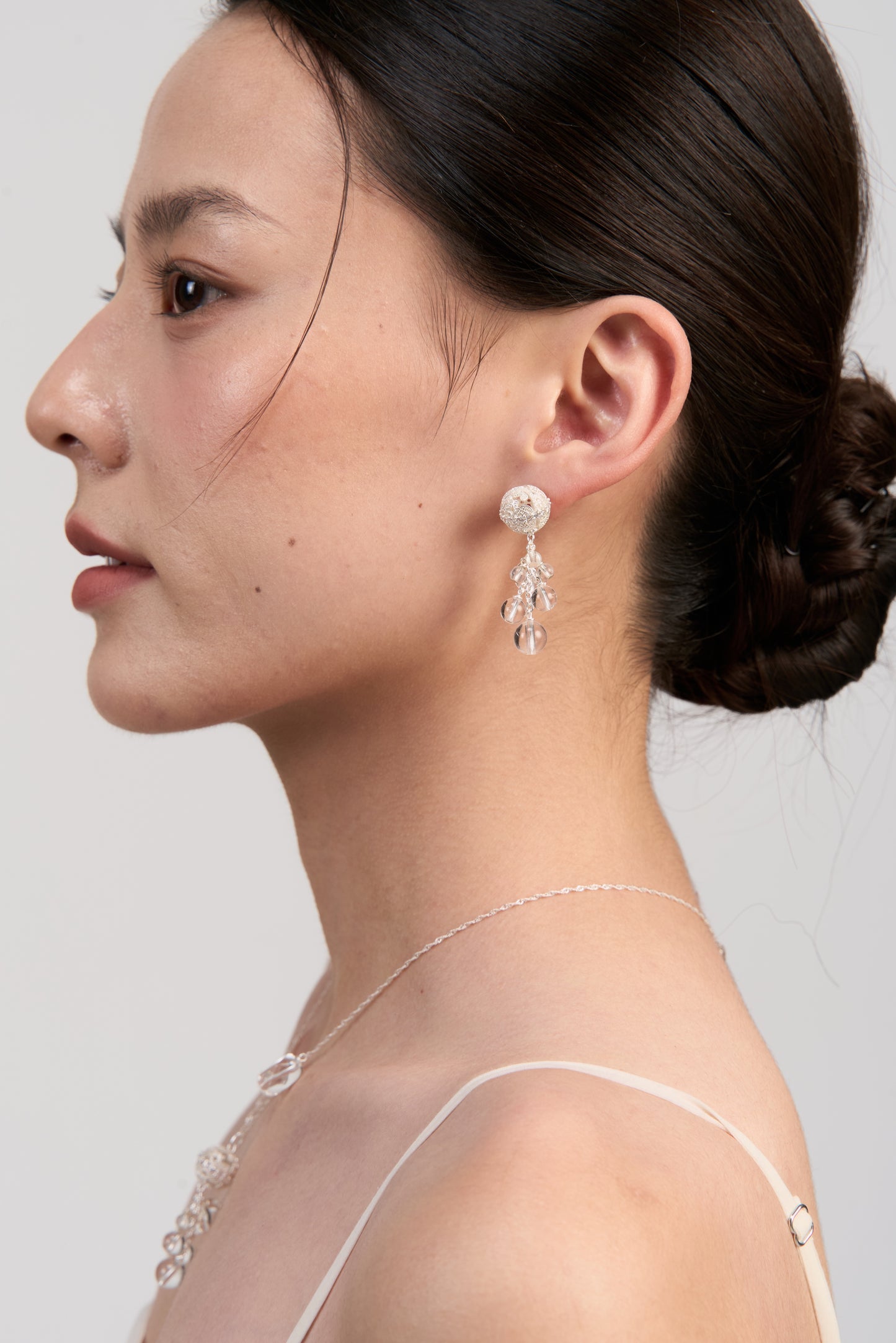 Floating Light Drop Earrings · Ethereal Void (Small)