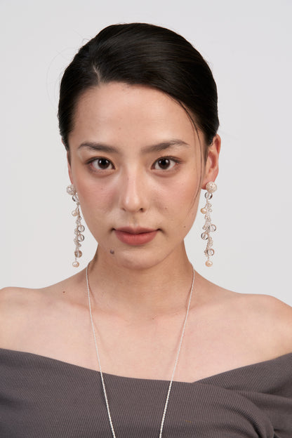 Floating Light Drop Earrings · Ethereal Void (Large)