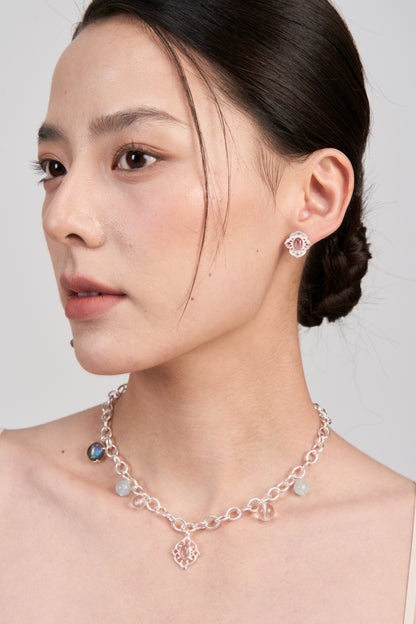 Woven Light Stud Earrings