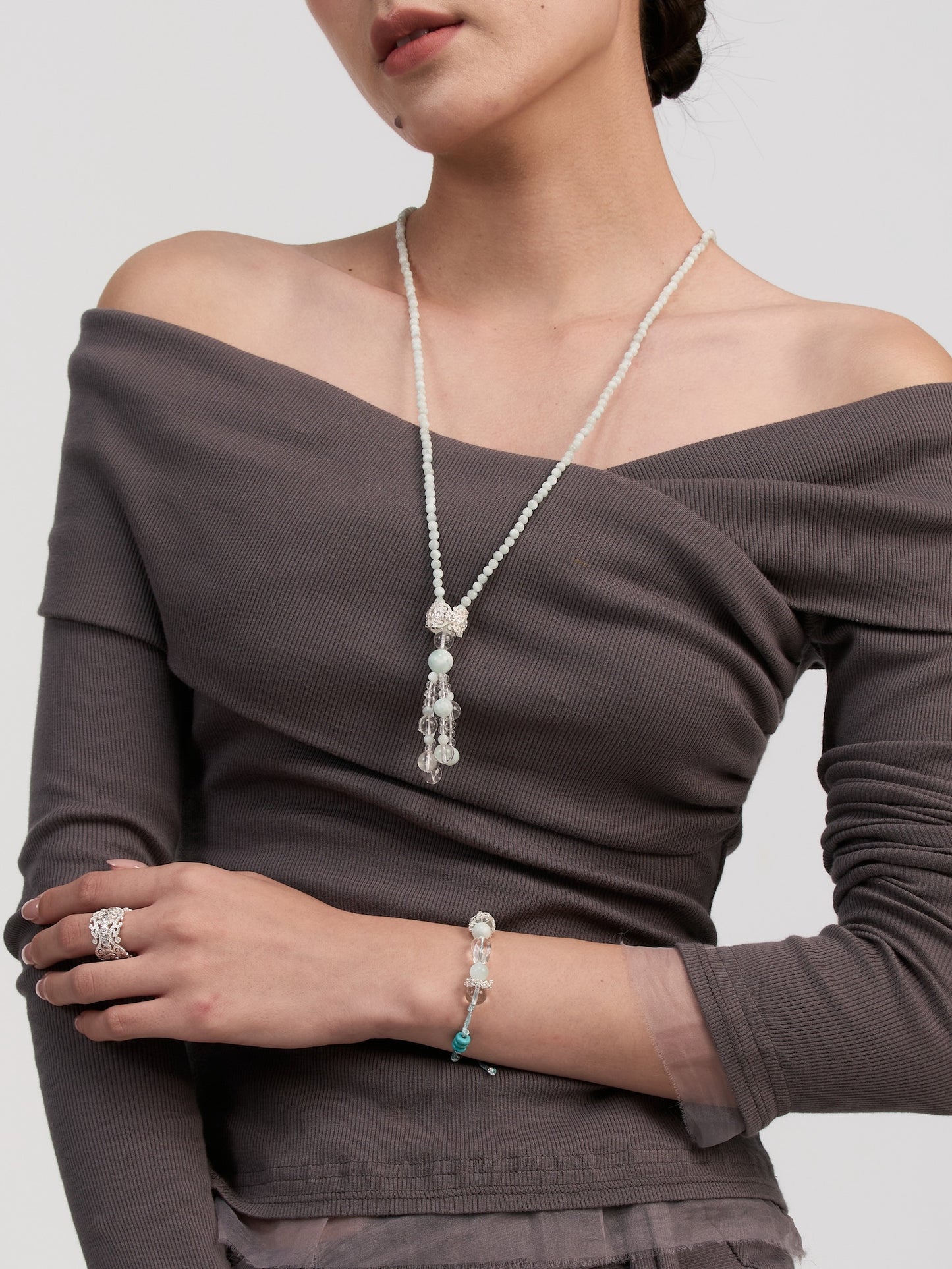 Verdant Vine Beaded Necklace