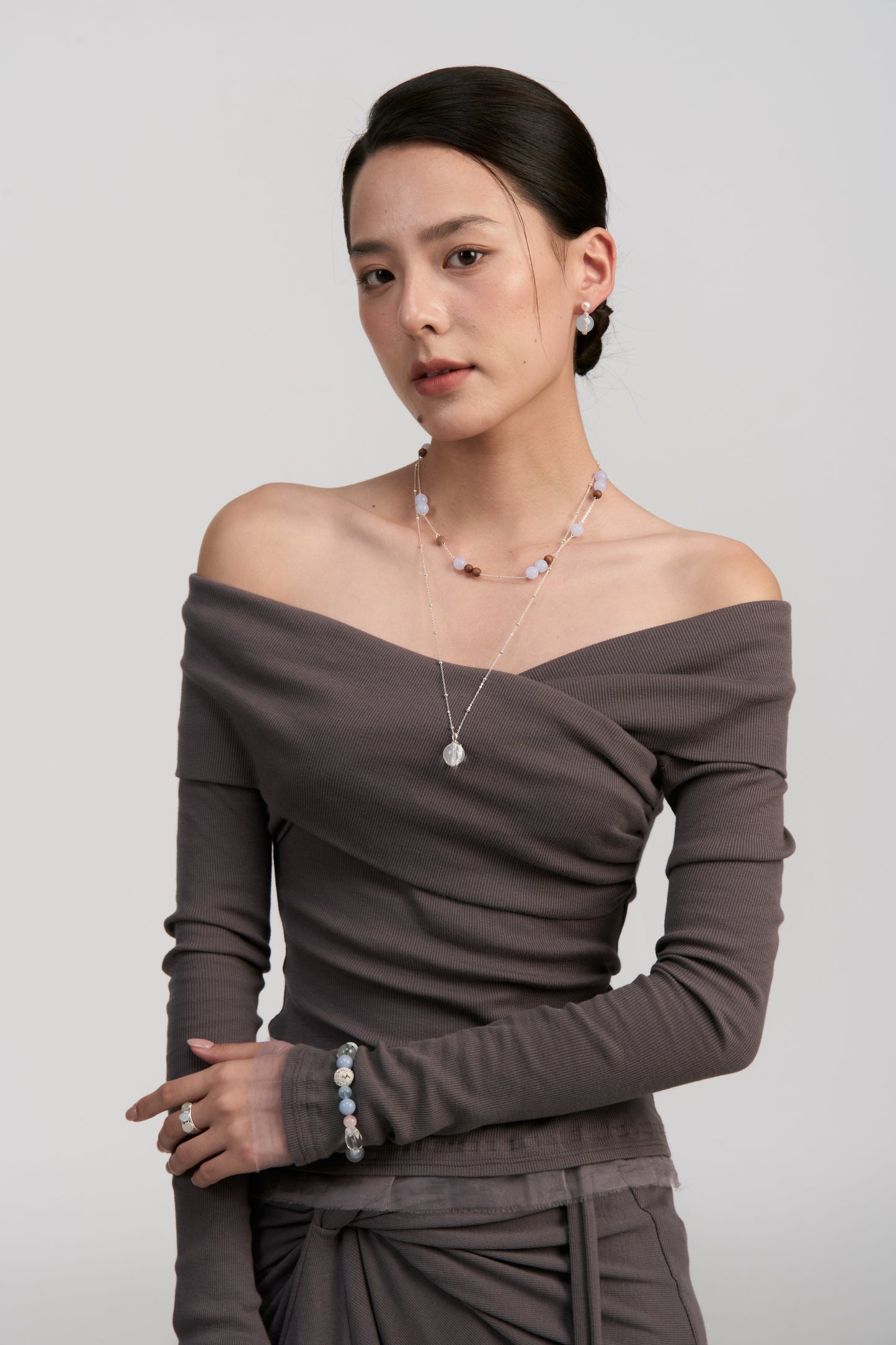 Vine-Set Layered Necklace