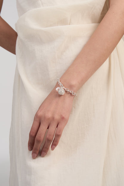 Dense-Pattern Vine Bracelet · Ethereal Void (Silver)