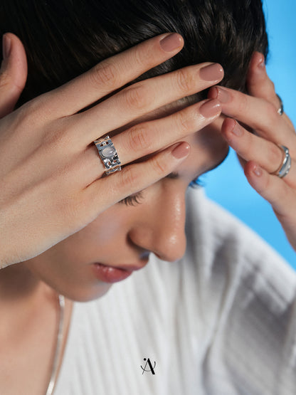 Braided Ring (White Gold)