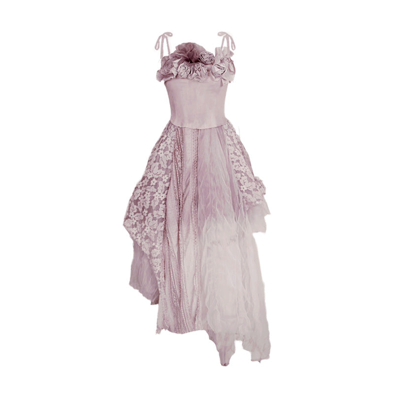 Xiomara 4.0 Slip Mesh Dress – Full Moon 2.0 Edition Tea-Dyed Ombre Taro Purple