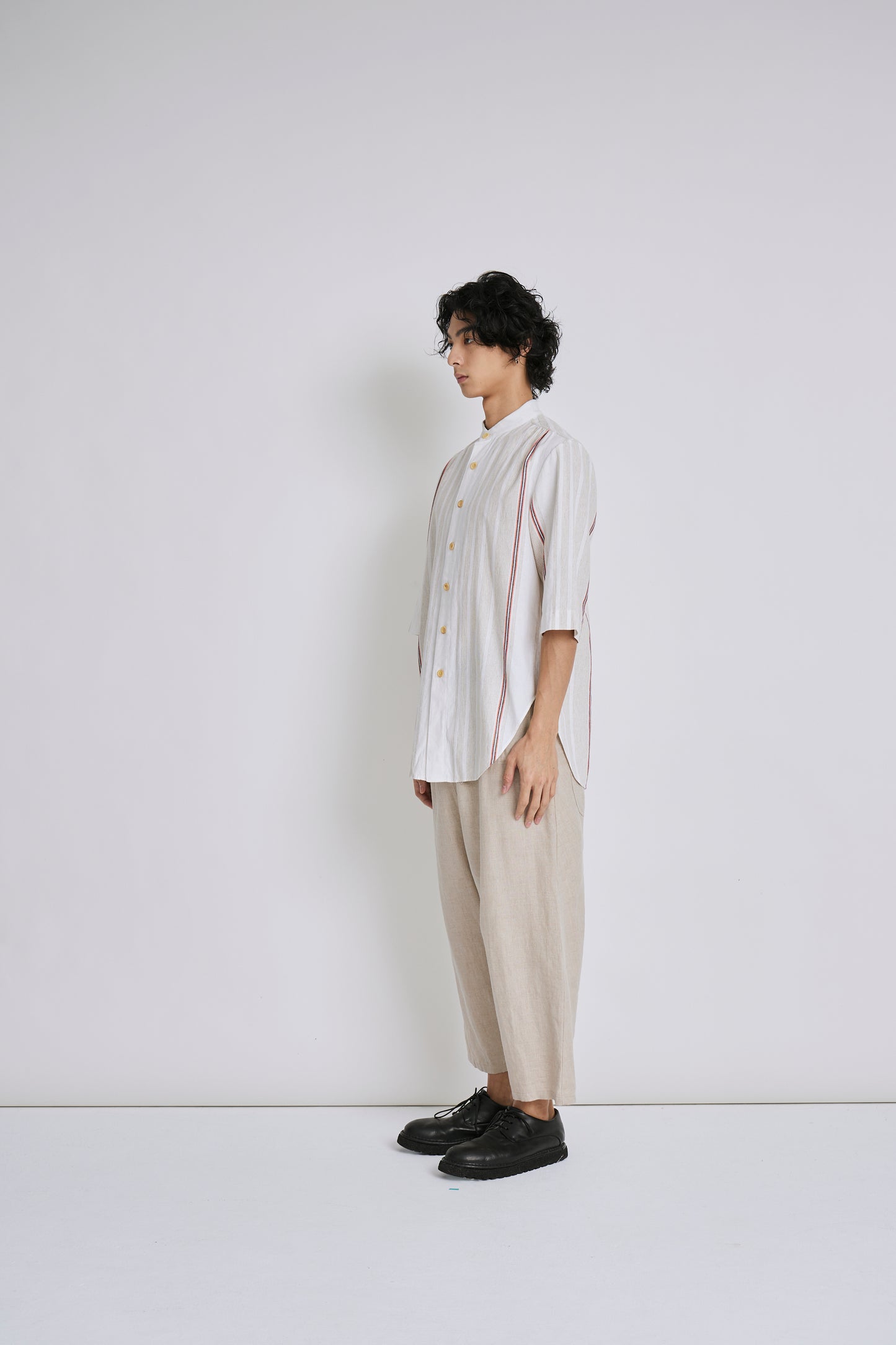 Beige Linen-Cotton Shirt