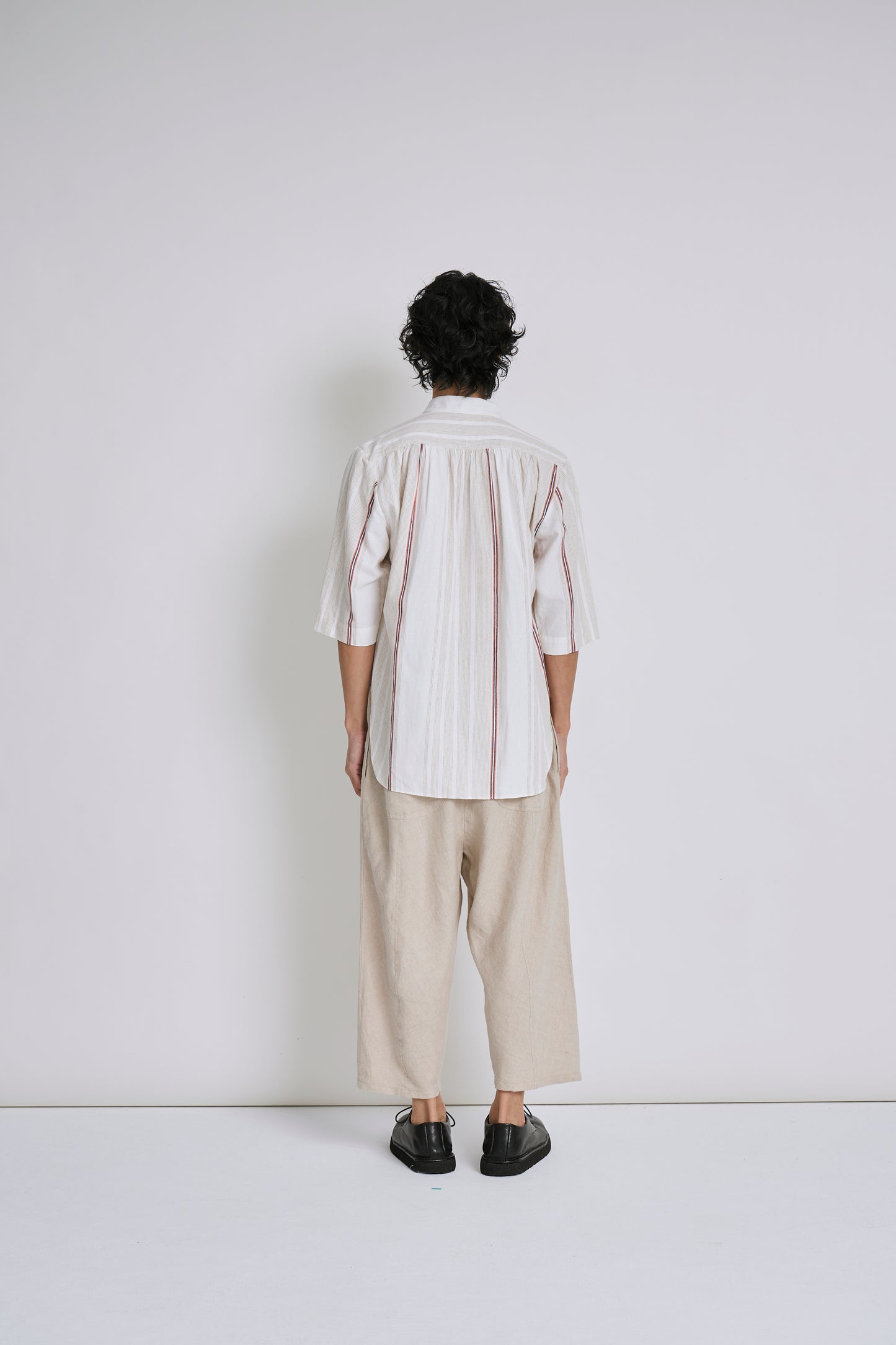 Beige Linen-Cotton Shirt