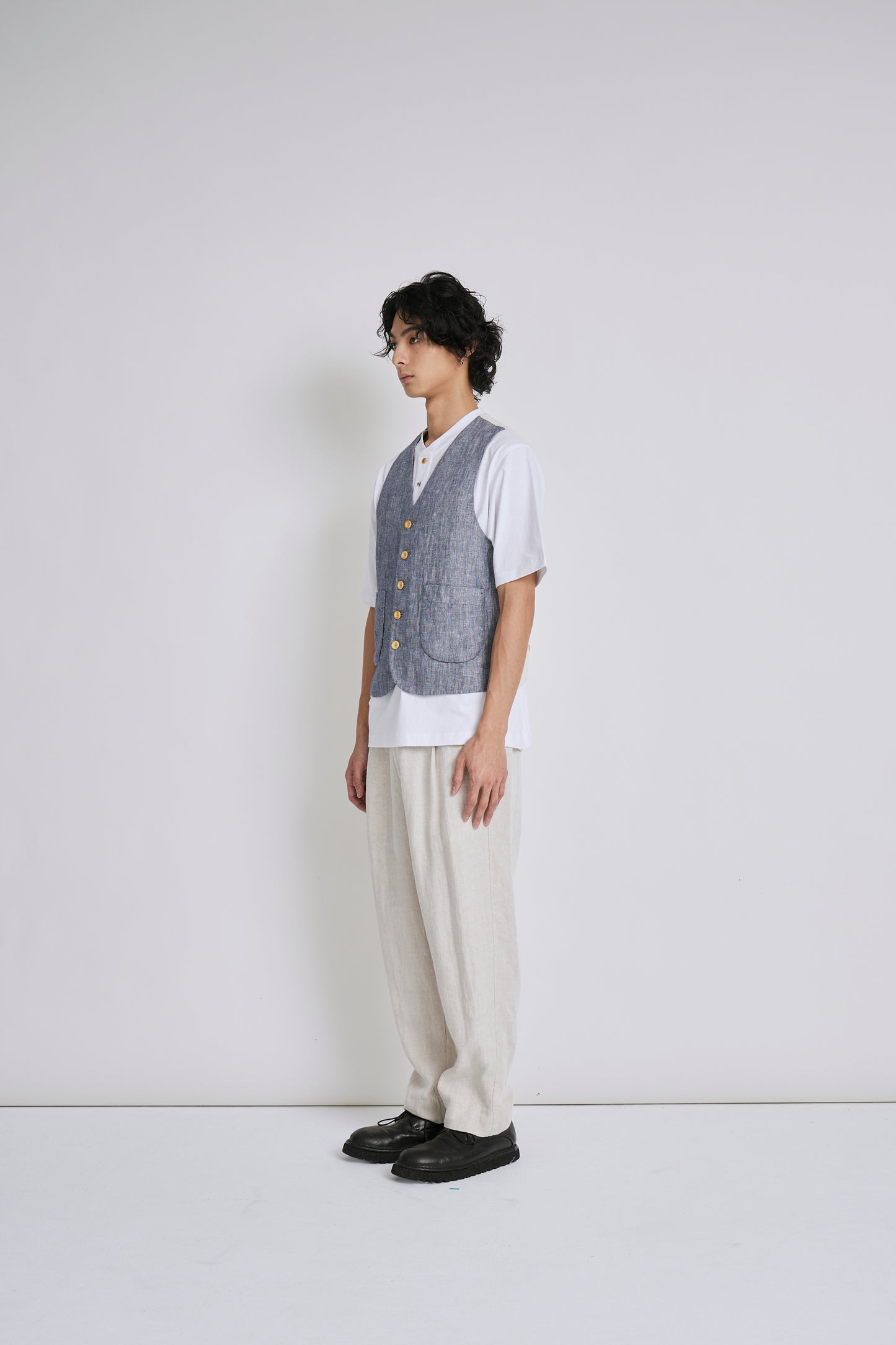 Light Gray Sleeveless Vest