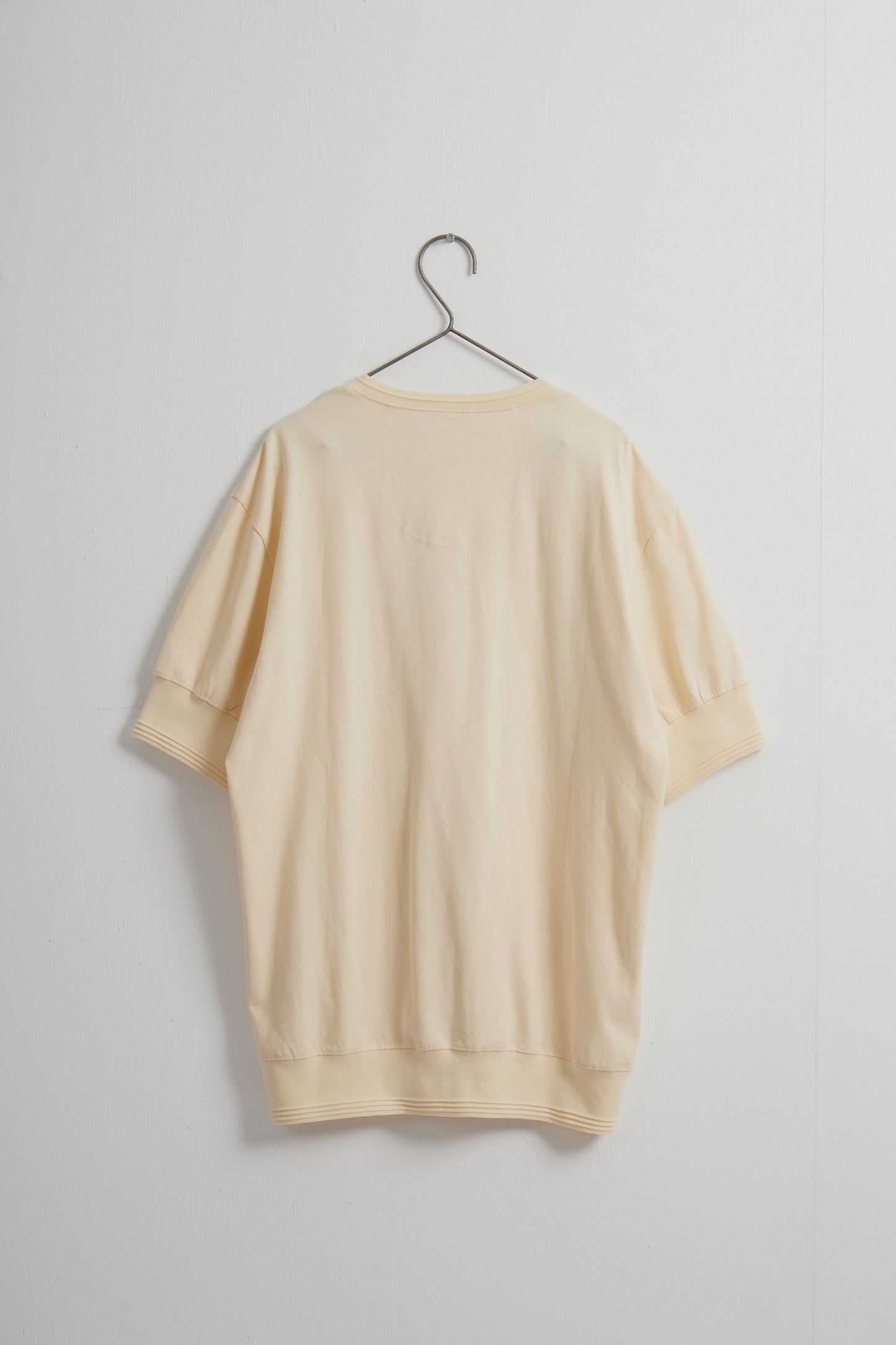 Off-White Button-Down Collarless T-Shirt