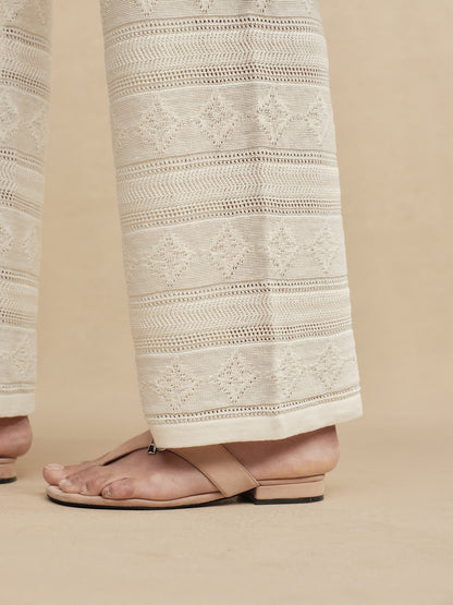 Hemp Patterned Knit Pants