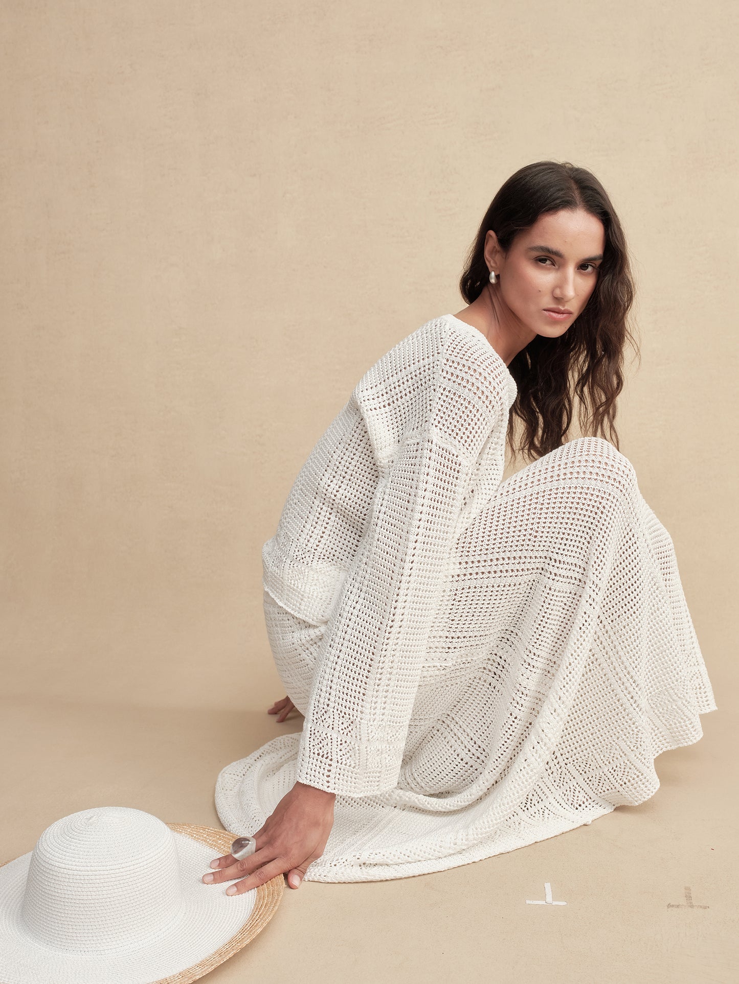 Silky Cotton Bell-Sleeve Knit Top