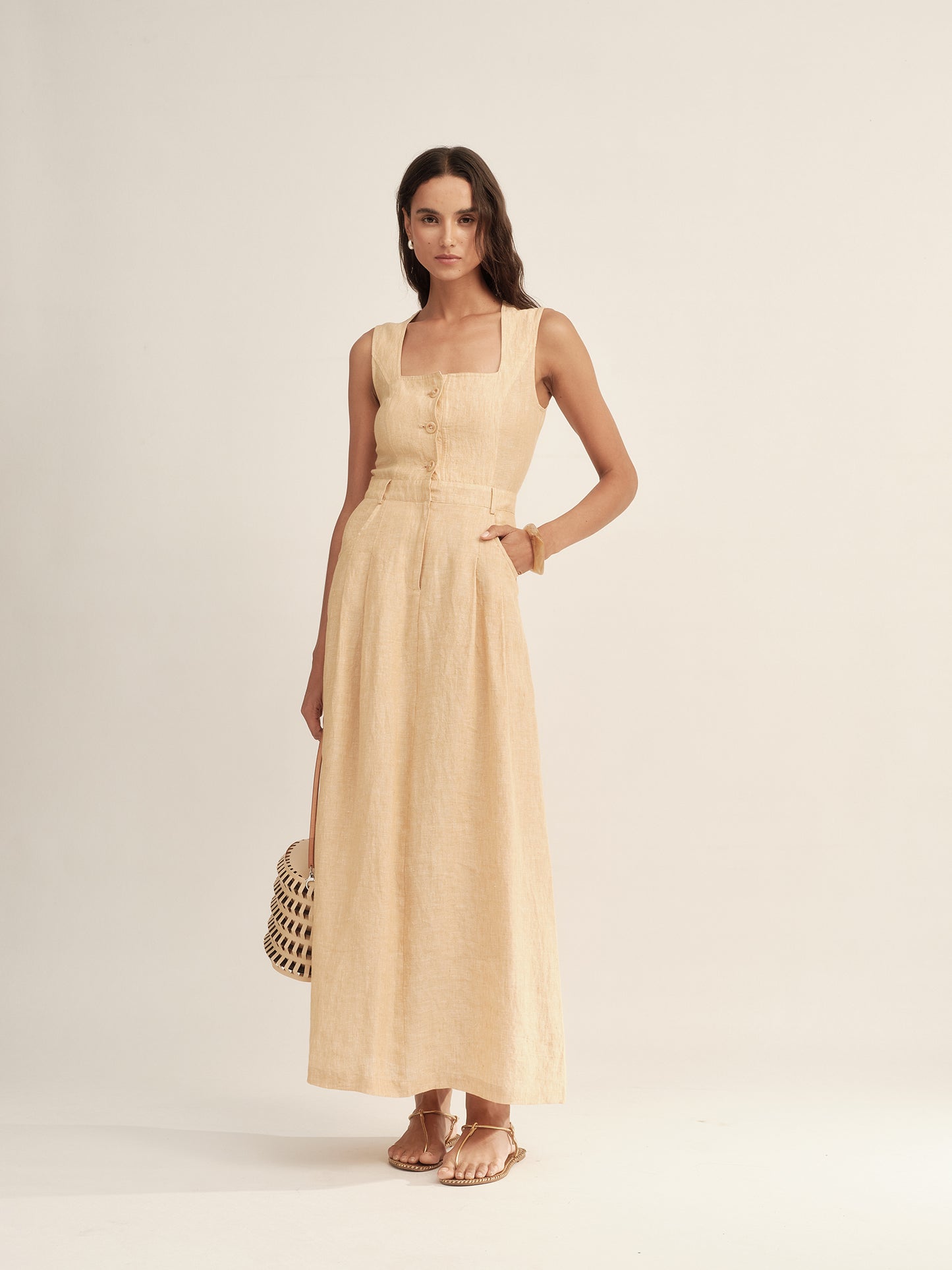 Classic Color-Spun Tank Midi Dress