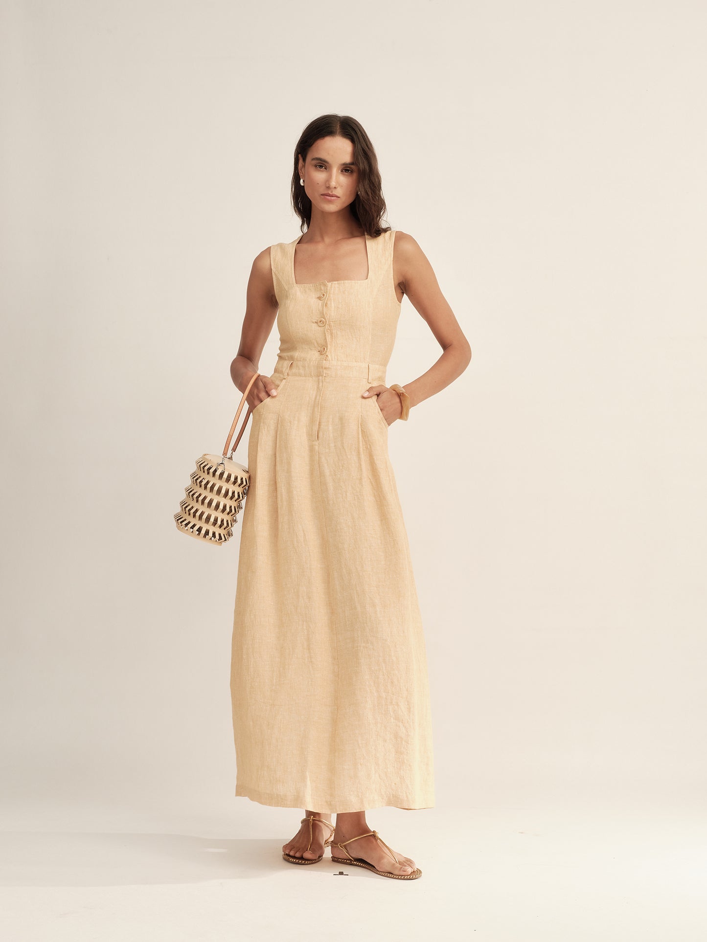 Classic Color-Spun Tank Midi Dress