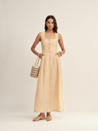 Classic Color-Spun Tank Midi Dress